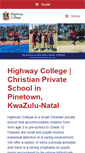 Mobile Screenshot of highwaycollege.net
